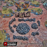 Tire Obstacles - Brave New Worlds - Printable Scenery Wasteworld Gaslands Terrain Scatter D&D DnD - Only-Games