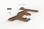 Trenches - Rampage Gothic - Printable Scenery WWI WWII Terrain D&D DnD - Only-Games