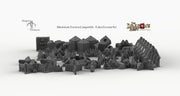 Darkstone Fortification Compatible Trihex Citadel Token and Marker Sets - Dragon's Rest Wargaming Terrain Scatter - Only-Games