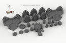 Darkstone Fortification Compatible Trihex Citadel Token and Marker Sets - Dragon's Rest Wargaming Terrain Scatter