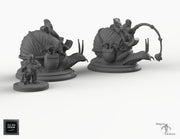Snail-Riding Gnome Set - Snail Mount - EC3D Skyless Realms Wargaming Miniatures Monster D&D DnD - Only-Games