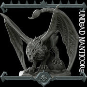 Undead Manticore - Wargaming Miniatures Monster Rocket Pig Games D&D, DnD - Only-Games