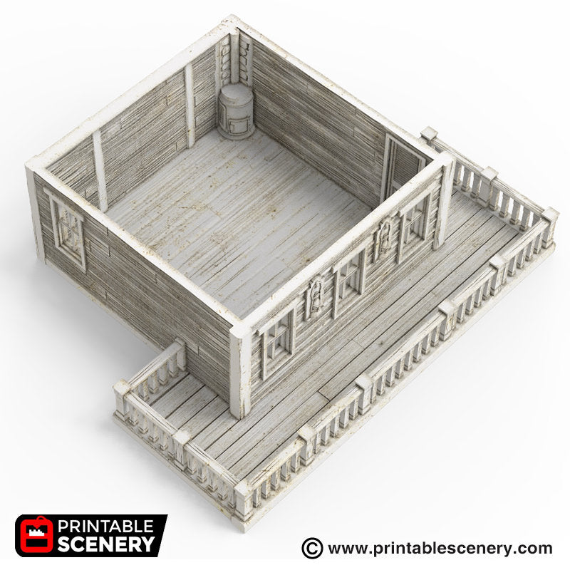 Bank - Time Warp - Printable Scenery Wargaming Terrain Scatter Western D&D, DnD - Only-Games