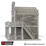 Bank - Time Warp - Printable Scenery Wargaming Terrain Scatter Western D&D, DnD - Only-Games