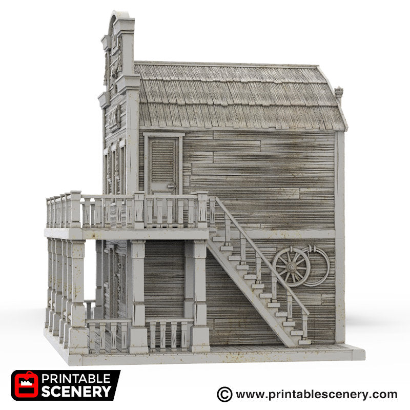 Bank - Time Warp - Printable Scenery Wargaming Terrain Scatter Western D&D, DnD - Only-Games