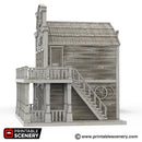 Bank - Time Warp - Printable Scenery Wargaming Terrain Scatter Western D&D, DnD