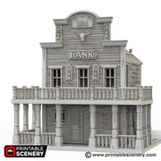 Bank - Time Warp - Printable Scenery Wargaming Terrain Scatter Western D&D, DnD - Only-Games
