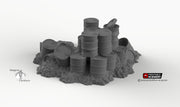 Toxic Waste Pile - Brave New Worlds - Printable Scenery Wasteworld Gaslands Terrain Scatter D&D DnD - Only-Games