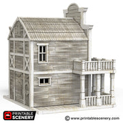 Bank - Time Warp - Printable Scenery Wargaming Terrain Scatter Western D&D, DnD - Only-Games