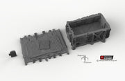 Scrap Yard House - 15mm 28mm 20mm 32mm Brave New Worlds Wasteworld Gaslands Terrain Scatter D&D DnD - Only-Games