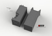 Wasteland Shipping Containers - Brave New Worlds - Printable Scenery Wasteworld Gaslands Terrain Scatter D&D DnD - Only-Games