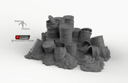 Toxic Waste Pile - Brave New Worlds - Printable Scenery Wasteworld Gaslands Terrain Scatter D&D DnD - Only-Games