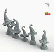 Enchanted Mushrooms - Print Your Monsters Fantastic Plants and Rocks Resin Terrain Wargaming D&D DnD - Only-Games