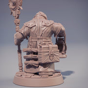 Dwarf Wizard Miniatures | Spell Caster | Dungeons & Dragons | 28mm,32mm,54mm, 75mm, 100mm Scales | Pathfinder - Only-Games