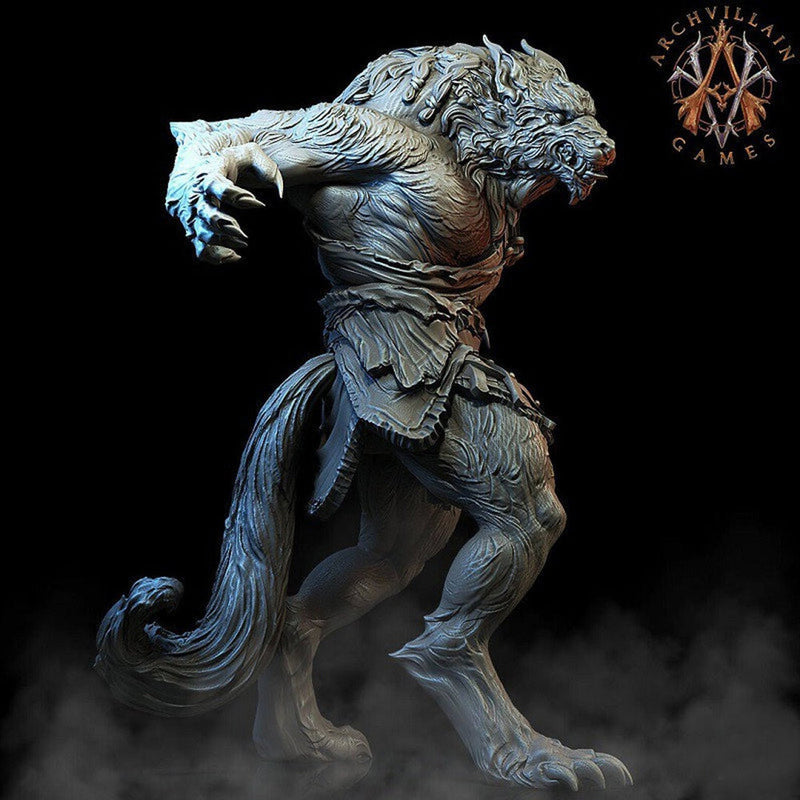 Werewolf | 65mm | Archvillain Games | 3d printed | Collector| Figure for painting | - Only-Games