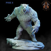 BearFolk Werebear with Axe | Available in 28mm,32mm,50mm,75mm Scales |Archvillain Games | Dungeons and Dragons |  Pathfinder | - Only-Games