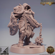 Paladin | Knight Templar | Miniature | Heavy Armor | Dungeons and Dragons |28mm,32m,54mm,75m,100m Scales | Pathfinder | Figure for Painting| - Only-Games