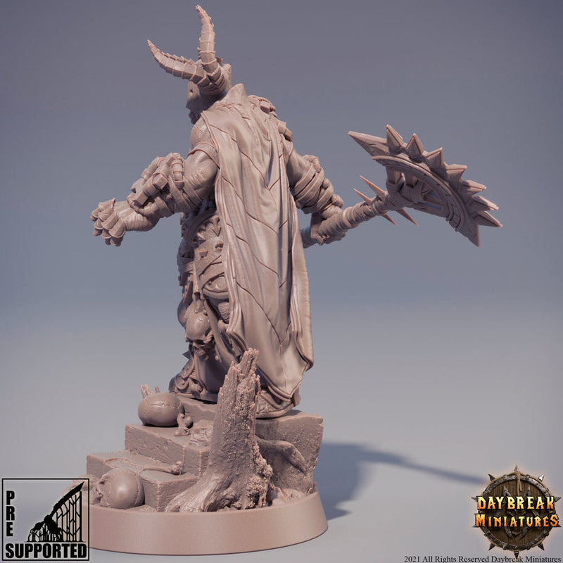 Chaos Knight | Blood Warriors | 28mm, 32mm, 75mm | Miniature | Dungeons and Dragons | Pathfinder | - Only-Games