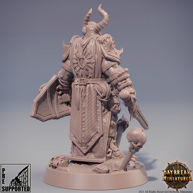 Chaos Knight | Blood Warriors | 28mm, 32mm, 75mm | Miniature | Dungeons and Dragons | Pathfinder | - Only-Games