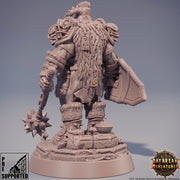 Chaos Knight | Blood Warriors | 28mm, 32mm, 75mm | Miniature | Dungeons and Dragons | Pathfinder | - Only-Games