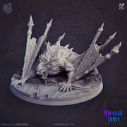 Vampiric monstrosity Giant Dire Bat- | 28mm and 32mm Scale | Giant Bat Miniature | Dungeons and Dragons | Pathfinder | Varghulf Courtier | - Only-Games