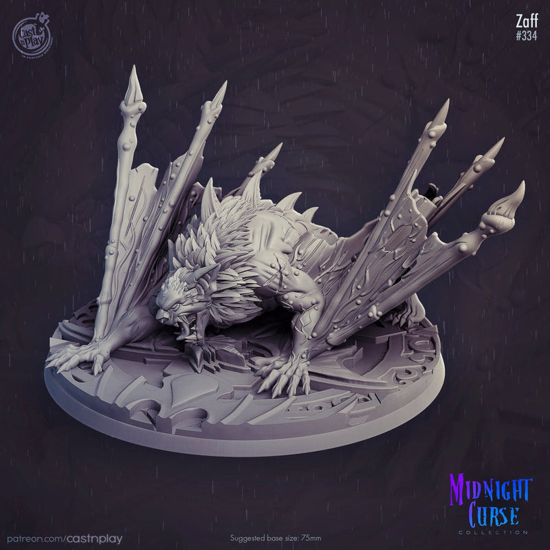 Vampiric monstrosity Giant Dire Bat- | 28mm and 32mm Scale | Giant Bat Miniature | Dungeons and Dragons | Pathfinder | Varghulf Courtier | - Only-Games