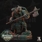 Wererat in Heavy Armor  | Resin Miniature | Dungeons and Dragons | 28mm | 32mm | Pathfinder ratfolk | DnD 5e | D&D 5e| Ratmen - Only-Games