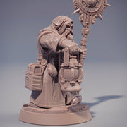 Dwarf Wizard Miniatures | Spell Caster | Dungeons & Dragons | 28mm,32mm,54mm, 75mm, 100mm Scales | Pathfinder - Only-Games