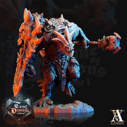 Tanarukk Demon DnD | 70mm | Foot soldier Demon | Skulltaker Daemon Khorne | 32mm scale | Out of the Abyss | Demon | Dungeons and Dragons | - Only-Games