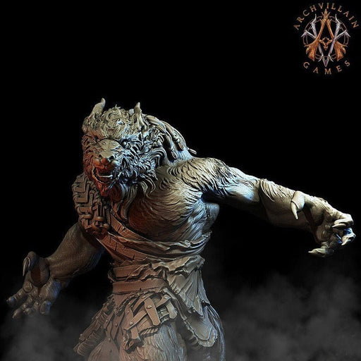 Werewolf | 65mm | Archvillain Games | 3d printed | Collector| Figure for painting | - Only-Games