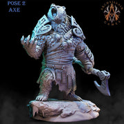 BearFolk Werebear Bard Skald | Available in 28mm,32mm,50mm,75mm Scales |Archvillain Games | Dungeons and Dragons |  Pathfinder | - Only-Games