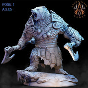 BearFolk Werebear Bard Skald | Available in 28mm,32mm,50mm,75mm Scales |Archvillain Games | Dungeons and Dragons |  Pathfinder | - Only-Games