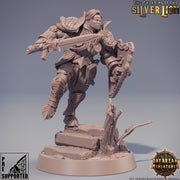 Paladin | Female Paladin  | Miniature | Heavy Armor | Dungeons and Dragons | 28mm Scale | 32mm scale | Pathfinder | D&D | - Only-Games
