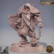 Paladin | Knight Templar | Miniature | Heavy Armor | Dungeons and Dragons |28mm,32m,54mm,75m,100m Scales | Pathfinder | Figure for Painting| - Only-Games