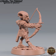 Goblin Archer | DnD Miniatures | Dungeons and Dragons | 28mm, 32mm, 75mm scale| Pathfinder | Figure for Painting| Gloomspite Glitz - Only-Games