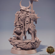 Half-orc Druid | Orc Shaman| Cleric | Miniature | Megaboss | Dungeons and Dragons | 28mm | 32mm | Pathfinder | - Only-Games