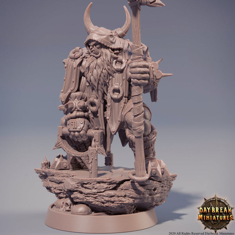 Half-orc Druid | Orc Shaman| Cleric | Miniature | Megaboss | Dungeons and Dragons | 28mm | 32mm | Pathfinder | - Only-Games