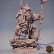 Half-orc Druid | Orc Shaman| Cleric | Miniature | Megaboss | Dungeons and Dragons | 28mm | 32mm | Pathfinder | - Only-Games