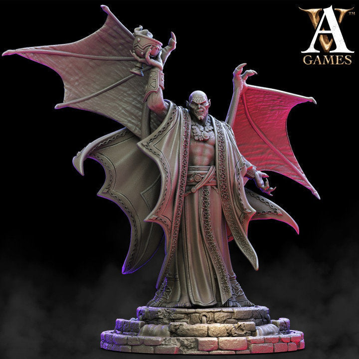 Vampire Prince - Greater Vampire | 32mm Scale| Vampire Miniature | Dungeons and Dragons Miniatures Undead | Pathfinder Miniatures | DnD 5e | - Only-Games