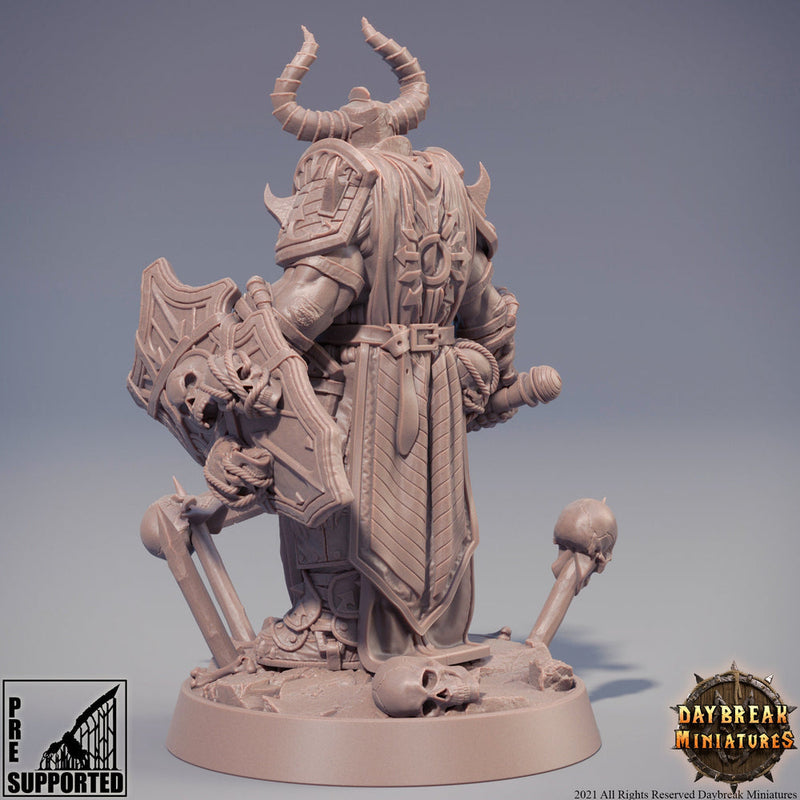 Chaos Knight | Blood Warriors | 28mm, 32mm, 75mm | Miniature | Dungeons and Dragons | Pathfinder | - Only-Games