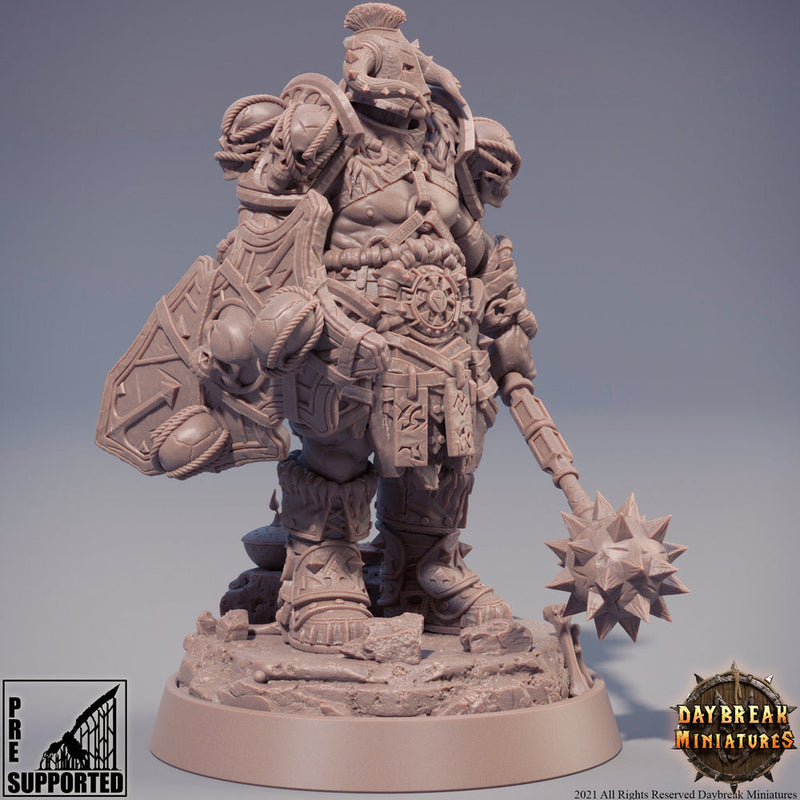 Chaos Knight | Blood Warriors | 28mm, 32mm, 75mm | Miniature | Dungeons and Dragons | Pathfinder | - Only-Games