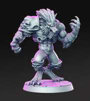 Werewolf | 28mm and 32mm Scale | Werewolf Miniature | Dungeons and Dragons Miniatures Lycan | Pathfinder Miniatures | Figurine | DnD Mini | - Only-Games
