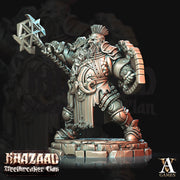Dwarf Fighter with shield Resin Miniatures | Dungeons and Dragons | 28mm, 32mm, 54mm,75mm,100mm Scale | Pathfinder | Figure for Painting| - Only-Games