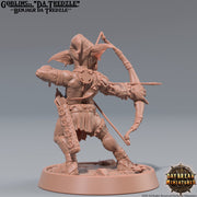 Goblin Archer | DnD Miniatures | Dungeons and Dragons | 28mm, 32mm, 75mm scale| Pathfinder | Figure for Painting| Gloomspite Glitz - Only-Games