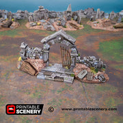 Hallowed Graveyard - Shadowfey Wilds Grave Yard Cemetery 15mm 20mm 28mm 32mm Wargaming Terrain D&D DnD - Only-Games