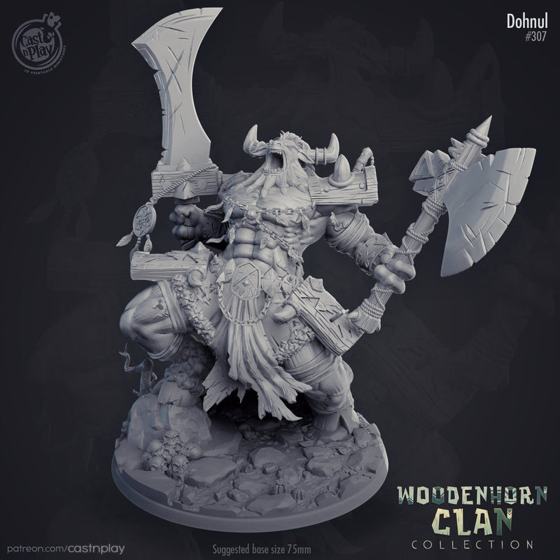 Giant Minotaur Prince  | 32mm Scale | 90mm Tall | Dungeons and Dragons Miniatures  | Pathfinder Minotaur | DnD Mini | Tabletop RPG || - Only-Games