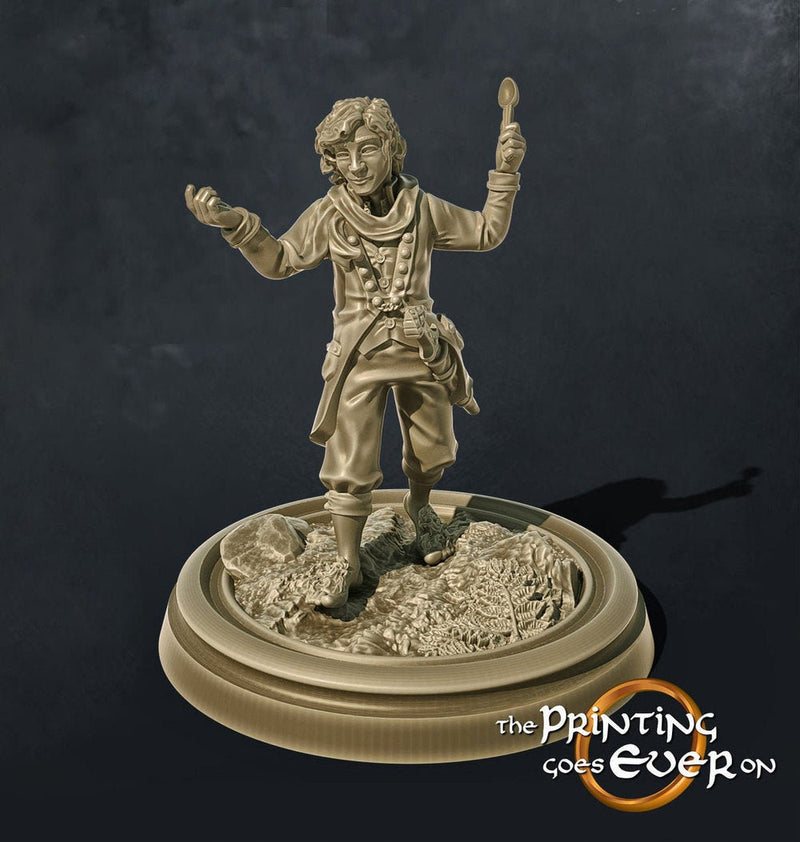Halfling Adventurer | Hobbit mini| Resin Miniatures | Dungeons and Dragons | 28mm, 32mm, 75mm Scale | Pathfinder | Figure  model Painting | - Only-Games