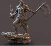 Warlock Hexblade | Resin Miniature | Dungeons and Dragons | 28mm Scale | 32mm scale | 75mm scale Figure for Painting | Pathfinder | DnD | - Only-Games