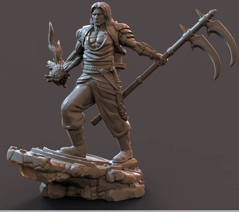 Warlock Hexblade | Resin Miniature | Dungeons and Dragons | 28mm Scale | 32mm scale | 75mm scale Figure for Painting | Pathfinder | DnD | - Only-Games
