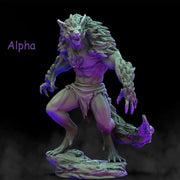 Werewolves (4 different models) | 28mm and 32mm scale | 65mm | Resin Miniature | Dungeons and Dragons | Figure for painting |Pathfinder mini - Only-Games